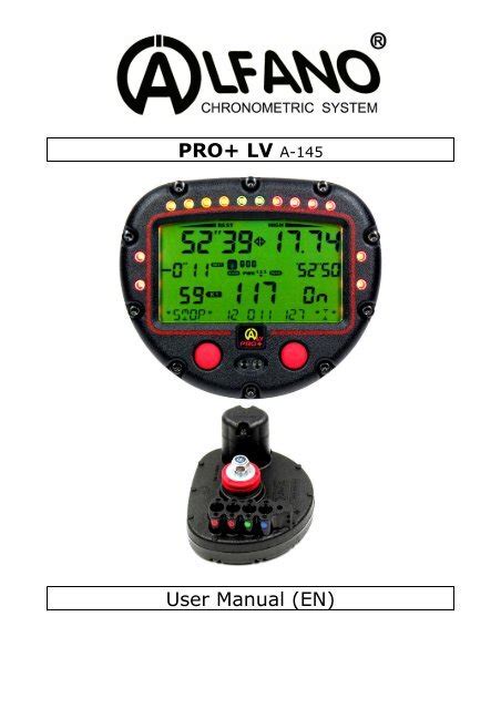 alfano pro+ lv user manual|alfano pro lv a 145 reset.